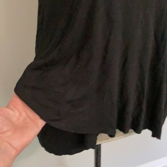 Kensie Black Strapless Flared Top - Picture 4 of 11